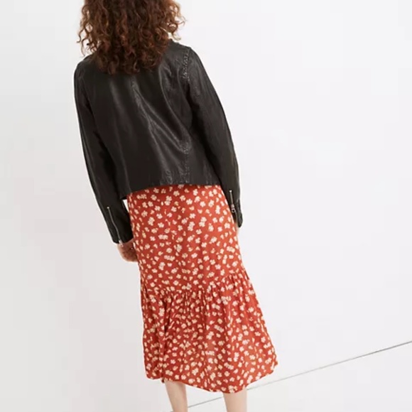 NWOT Madewell Washed Leather Motorcycle Jacket - Picture 3 of 4